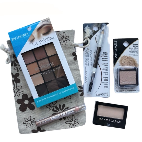 NEW Eye Brow Eyeshadow Bundle NEW Broadway Maybelline Wet Wild - Picture 7 of 10